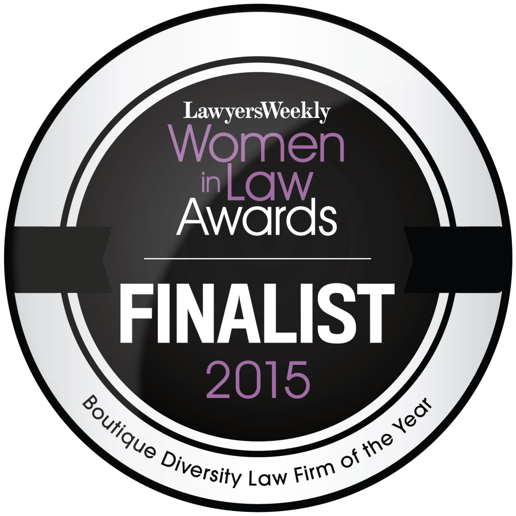 Lawyers Weekly Women in Law Awards - Freedman and Gopalan is nominated for Boutique Diversity Law Firm of the Year 2015